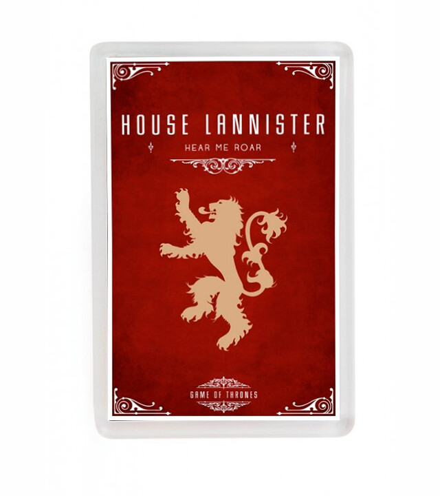 CASA LANNISTER GAME OF THRONES HOUSE LANNISTER FRIDGE MAGNET IMAN NEVERA