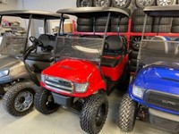2018 Club Car Precedent Golf Cart RED Alpha edit LIFTED 48V