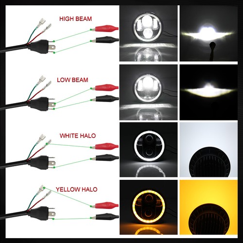 4pcs 5.75 5-3/4" inch LED Headlight Halo DRL For Holden H-Series Premier HQ HK - Picture 7 of 14