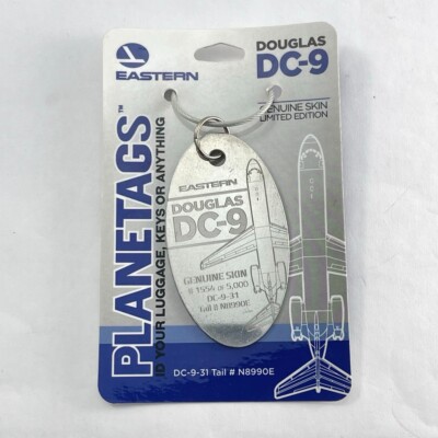 Eastern Douglas DC-9 MotoArt Planetags | Genuine Skin, Polished