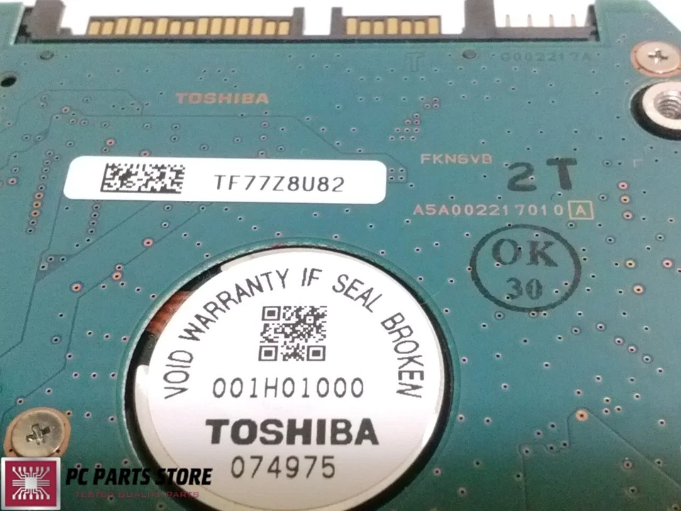 Toshiba 200GB 2.5" MK2546GSX HDD2D90 S ZR01 T G002217A FOR PCB PARTS REPAIR  - Image 4 of 4