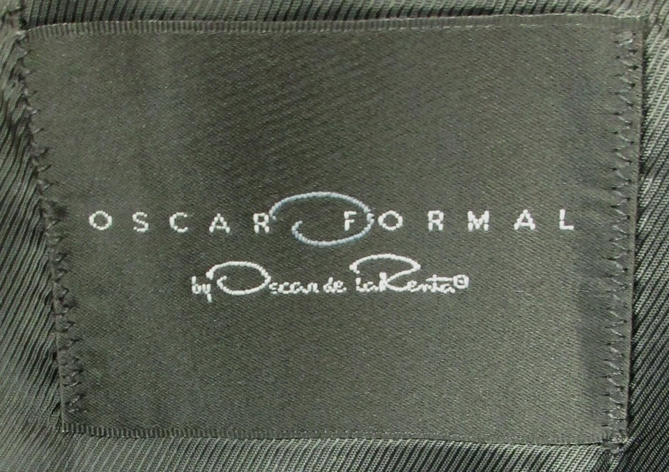 Men's Oscar de la Renta Black Tuxedo Jacket Long Frock Coat Western Duster 44XL - Image 4 of 4