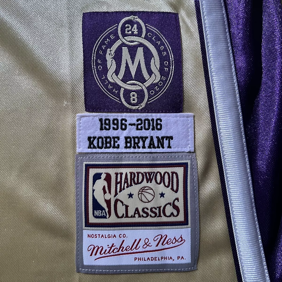 Mitchell & Ness Kobe Bryant HOF NBA Authentic Jersey Purple