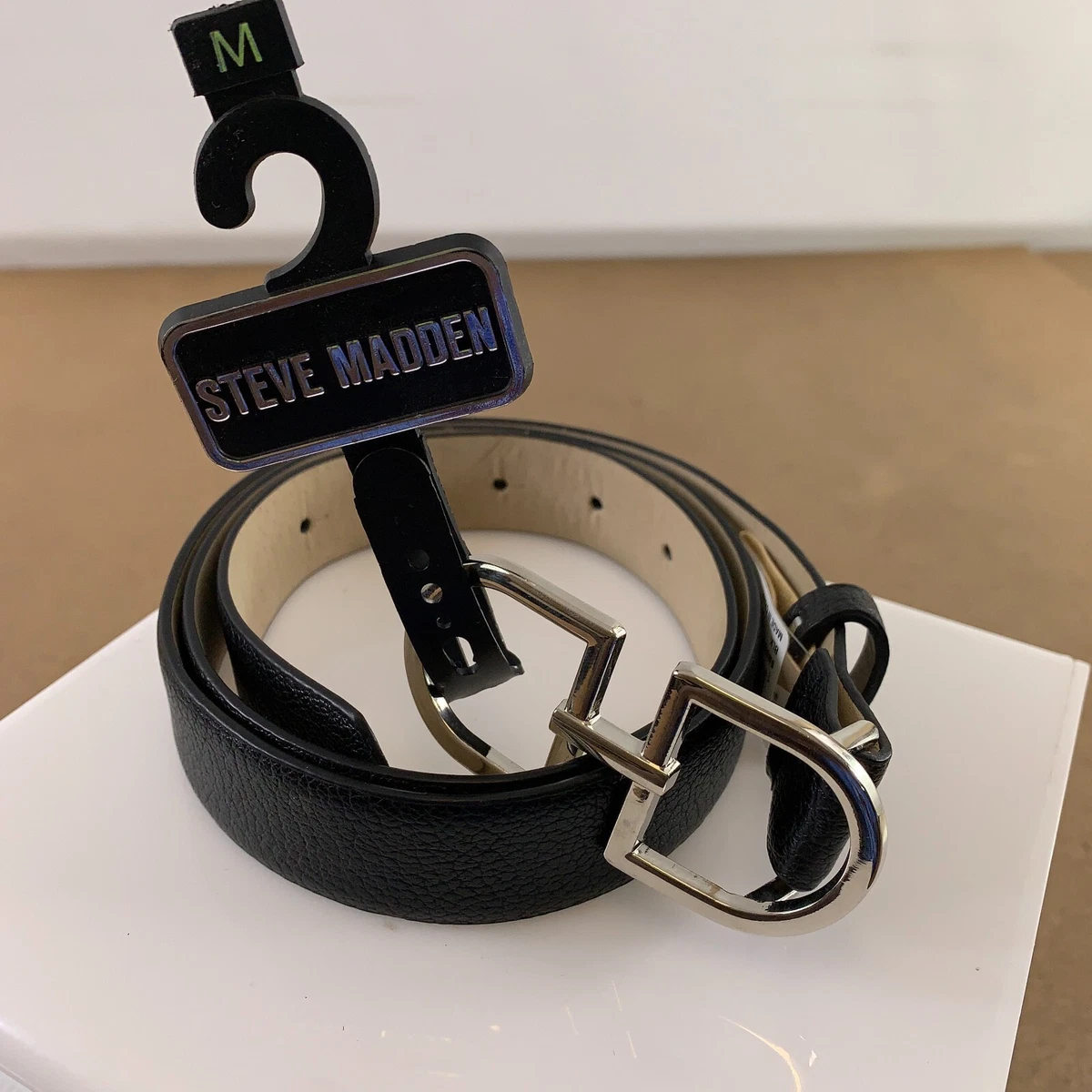 Steve Madden Black Solid Belts for Women for sale | eBay