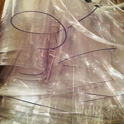 weich PVC Reststücke Kunststoff 2 /kg Folie Transparent B-Ware