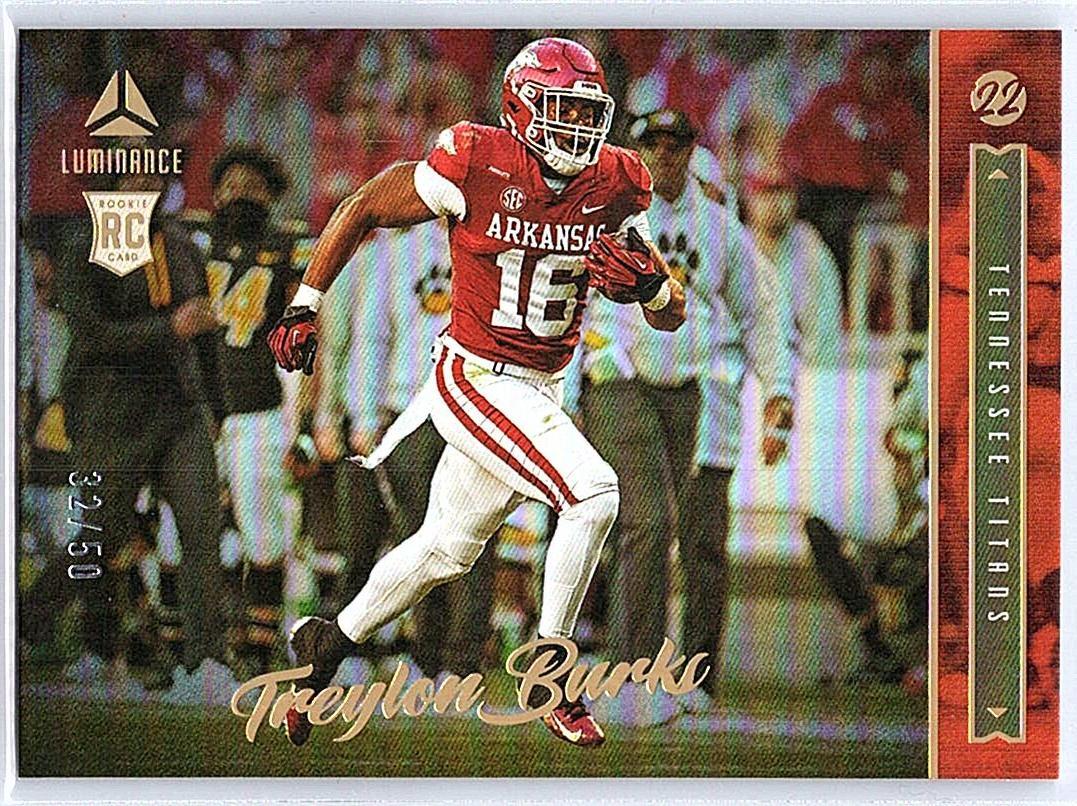 2022 Panini Luminance #191 Treylon Burks Orange #/50