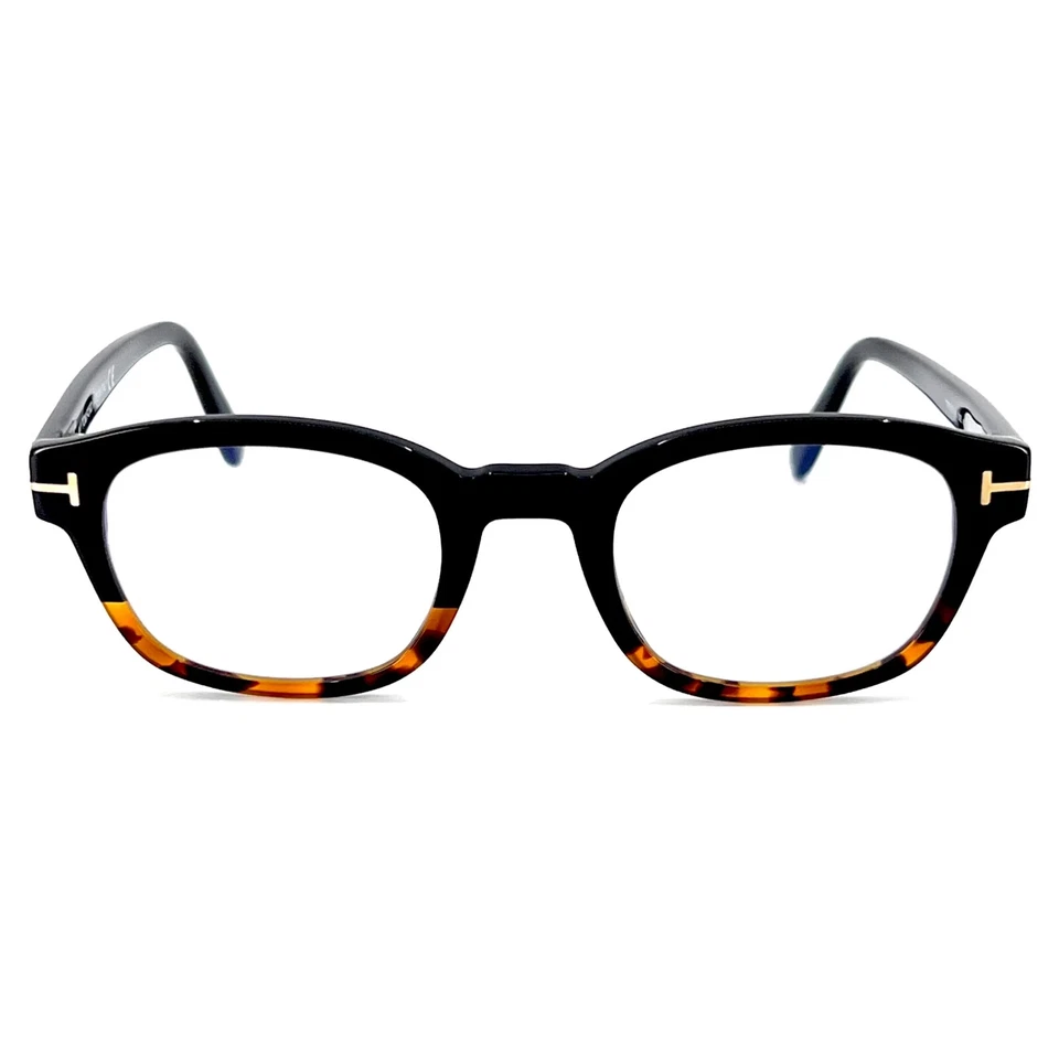 Marco de gafas de plástico Tom Ford TF 5808-B negro 005 49-23-145 azul bloqueo RX Foto 3 de 3