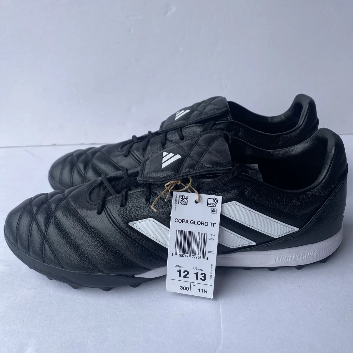 Adidas Copa Gloro TF Low Turf Soccer Cleats Black White FZ6121 Men’s Size 12 NEW Adidas Copa Gloro TF Low Mens Turf Soccer Cleats Black White  main image 4
