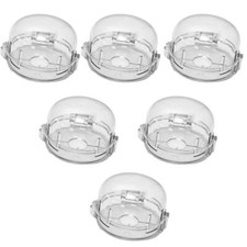 6Pc Child Proof Clear Stove Knob Cover Protector for Oven Knobs Baby Safety Tool