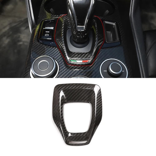 For 2017-2023 Alfa Romeo Stelvio Real Carbon Fiber Full Inner Kit Cover Trim Set - Picture 18 of 30