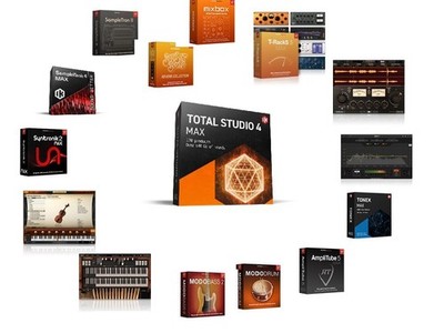 IKM Total Studio 4 Max: Amplitube, Tonex, T-Racks, Mix Box, Modo Drum+Bass, etc.