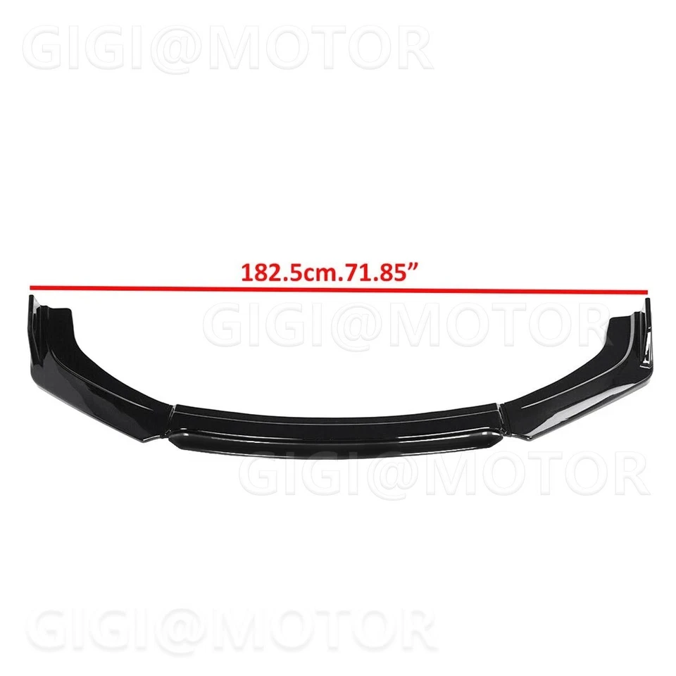 Alerón divisor de labios parachoques delantero negro estilo JDM para Infiniti G37 sedán 2010-13 Foto 4 de 4