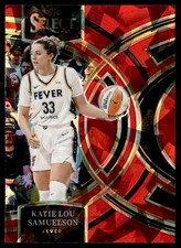 2024-25 Panini Select WNBA Red Ice Prizms Katie Lou Samuelson Indiana Fever #125
