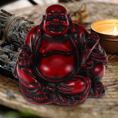 Wohndekoration Vintage- Glücksbuddha Kleine Buddhafiguren Buddha-Figur