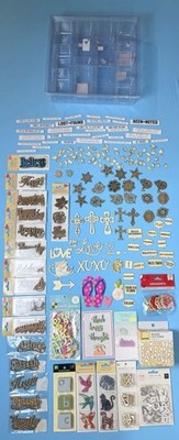 Large Lot of Laser Cut Kraft Words & Icons Crafters Square & More