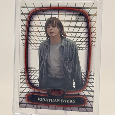 Stranger Things Jonathan Byers #4 2025 Topps High Tek Hawkins Lab Pattern