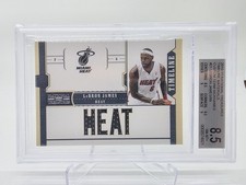 Lebron James 2010 National Treasures Timeline Materials Custom Team /99 Bgs 8.5
