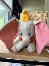 Disney Dumbo Plush Elephant 14in Kohls Cares Stuffed Animal Gray Soft