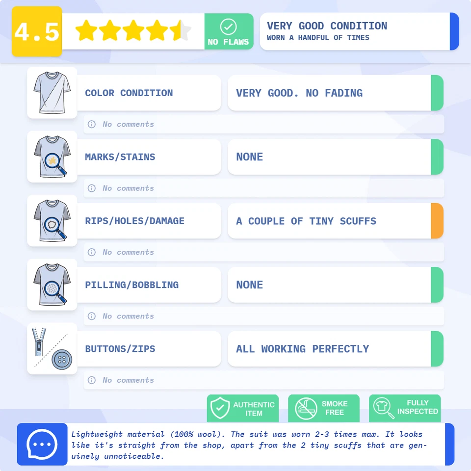 Chester Barrie 3 изделия костюм 46S серый в тонкую полоску пик лацкан W42 L28 ярлык размер 48 - Изображение 2 из 4