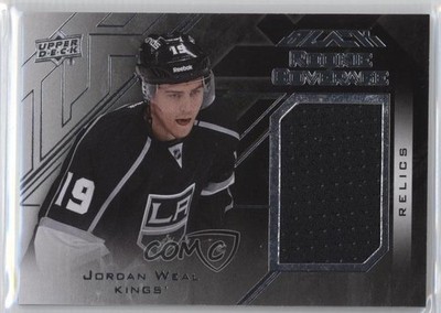 2015-16 UD Black Rookie Coverage Relics Jordan Weal #RCOV-JW RC j8a