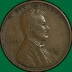 1931-D Lincoln Wheat Cent Very Fine VF Coin, Dimple #35059
