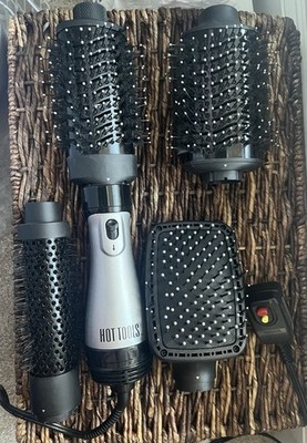Hot Tools One Step Blow Dryer Brush Set Four Attachments Complete