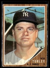1962 Topps Bob Turley VG SEt Break #589