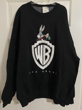Vintage 90s Warner Brothers Looney Tunes Bugs Bunny Las Vegas Sweatshirt XL New