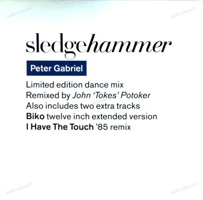 Peter Gabriel - Sledgehammer (Limited Edition Dance Mix) Maxi (VG+) '