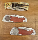 Lot of 3 Vintage Centennial 1900-'00 100th anniv. pocket knives with pouches — photo 3