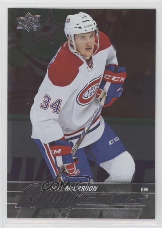 2015-16 Upper Deck Young Guns Silver Foil Board Mike McCarron #491 Rookie RC r7h