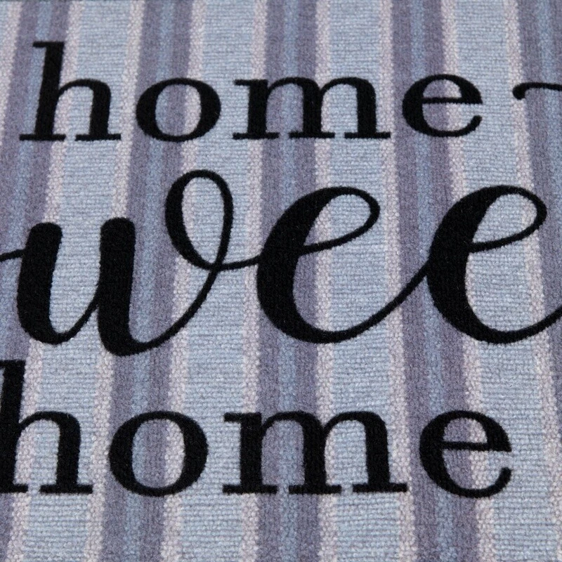 Alfombra de rayas para interiores Home Sweet Home antideslizante duradera resistente a la decoloración de nailon Foto 4 de 4