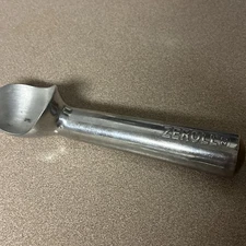 Zeroll #20 USA Roll Dipper Ice Cream Scoop Liquid Filled Aluminum Gold End Shiny