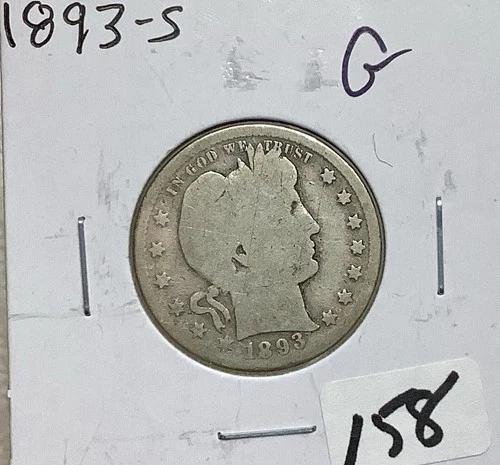 1893-S Barber Quarter — photo from another recent sale