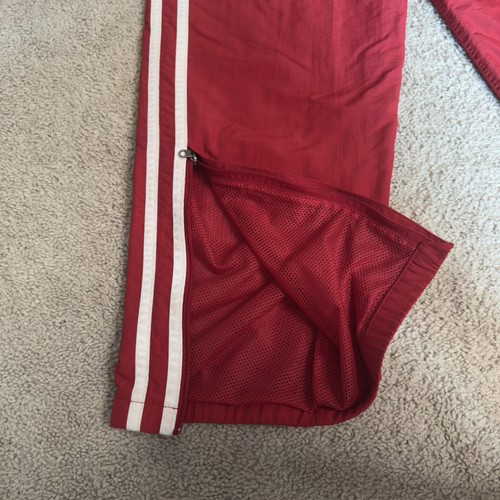 Abercrombie & Fitch Pantalone Uomo Piccolo Rosso Nylon AF92 Pista Atletica Joggers Retrò - Foto 16 di 21