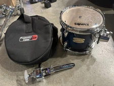 8" Yamaha Stage Custom BIRCH Rack Tom Drum DEEP BLUE SUNBURST Hex Mount BAG GF9