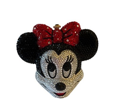 Katherine Baumann Minnie Mouse Swarovski Crystal Minaudiere Bag Disney