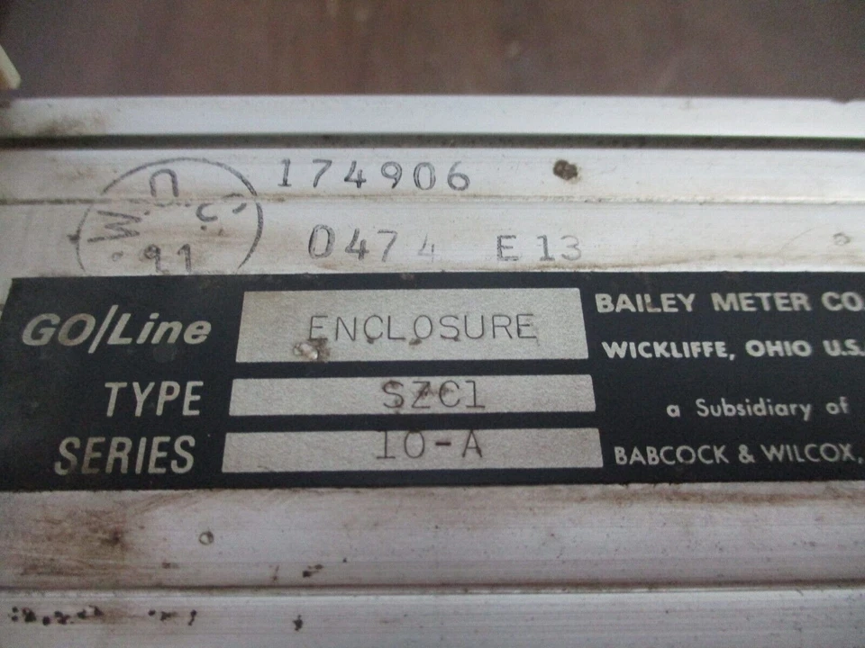 Bailey GO|Line 10-A Series Chart Recorder SZC1 118V 180VA 50/60Hz Used - Image 3 of 4