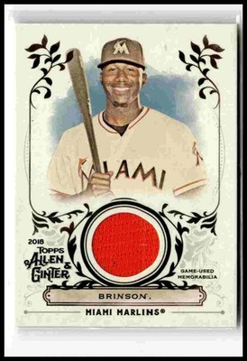 2018 Topps Allen & Ginter #FSRA-LB Lewis Brinson Full-Size Relics
