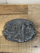 Vintage M-80 Heavy Equipment Operator Siskiyou Belt Buckle 1988 Back Hoe Dozer