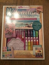 ArtMaker Watercolour Masterclass Complete Starter Kit - Hinkler Art Set & Book