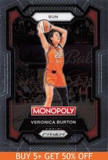 Veronica Burton #1 2024 Panini Prizm Monopoly WNBA Connecticut Sun Basketball
