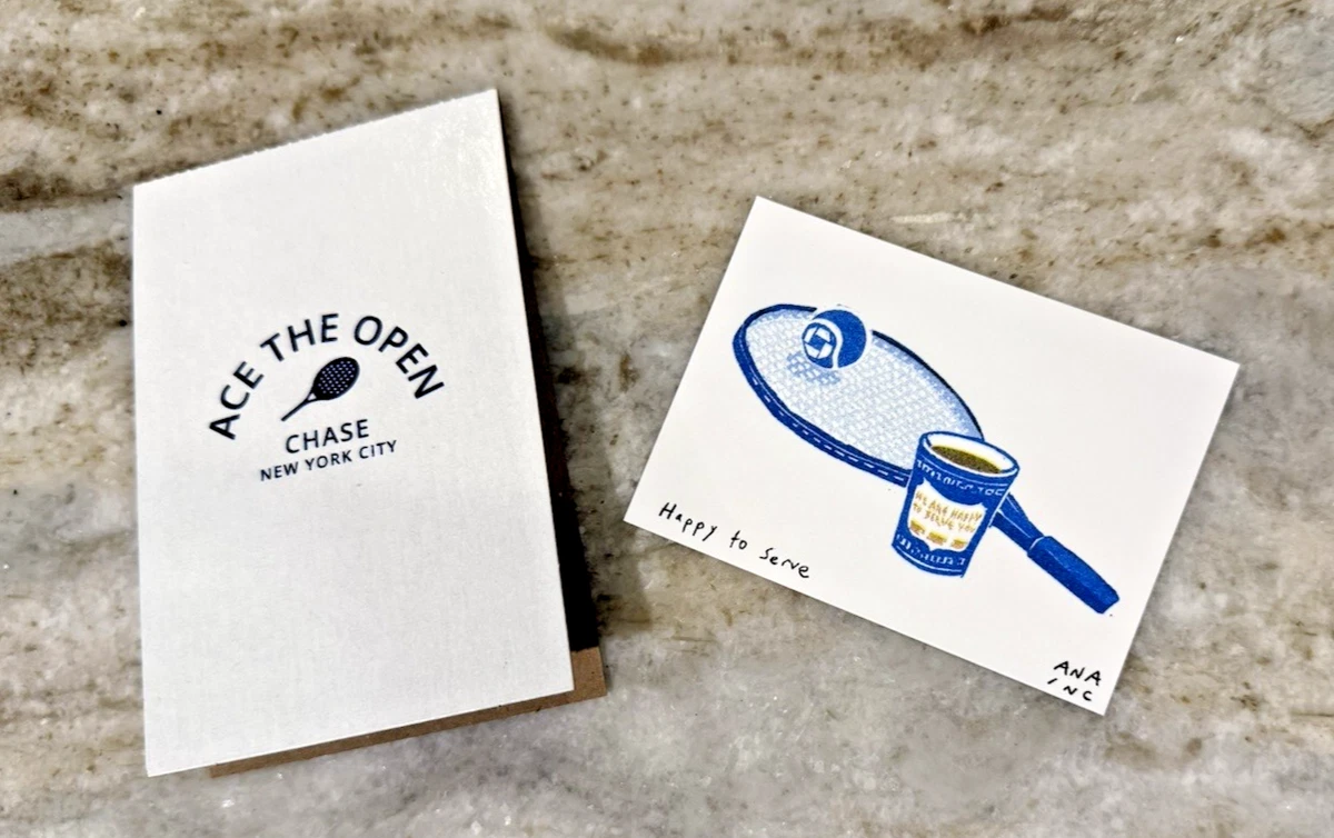 Royal blue chase US Open exclusive limited edition Love-Love: A review of the Chase Lounge and Terrace at the  main image 4