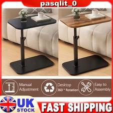 Adjustable C-Shaped Sofa Side End Table Coffee Laptop Table Living Room Bedroom