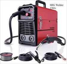 ARCCAPTAIN 130A MIG Welder, 110V Flux Core MIG Welder, NEW