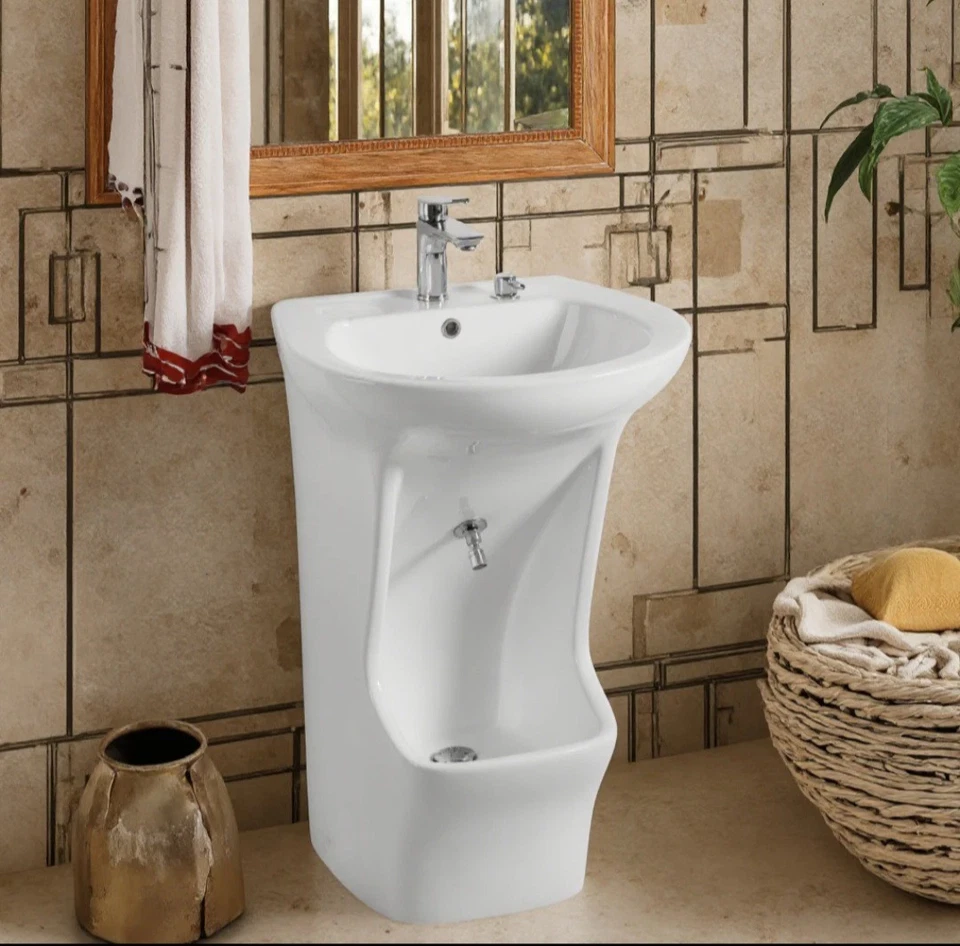 WUDUWORLD RANGE Wudu wash Dual Level Wudu Basin Sink, Taps & Fittings Included for Ablution.