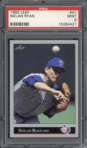 1992 Leaf Nolan Ryan #41 PSA 9 Mint HOF Texas Rangers