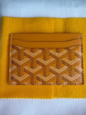 Goyard Saint Sulpice Card Holder Wallet yellow authentic NEW