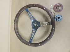 Vintage Superior Performance 500 Wood Steering Wheel 13.5 Very Nice