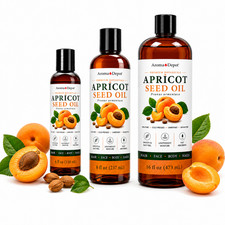 Apricot Kernel Seed Oil Pure Cold Pressed Unrefined Carrier Hair Skin Body